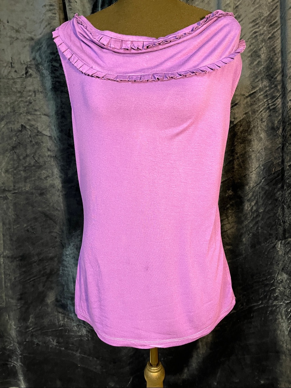 Women's Lavender Ruffle-Trim Camisole